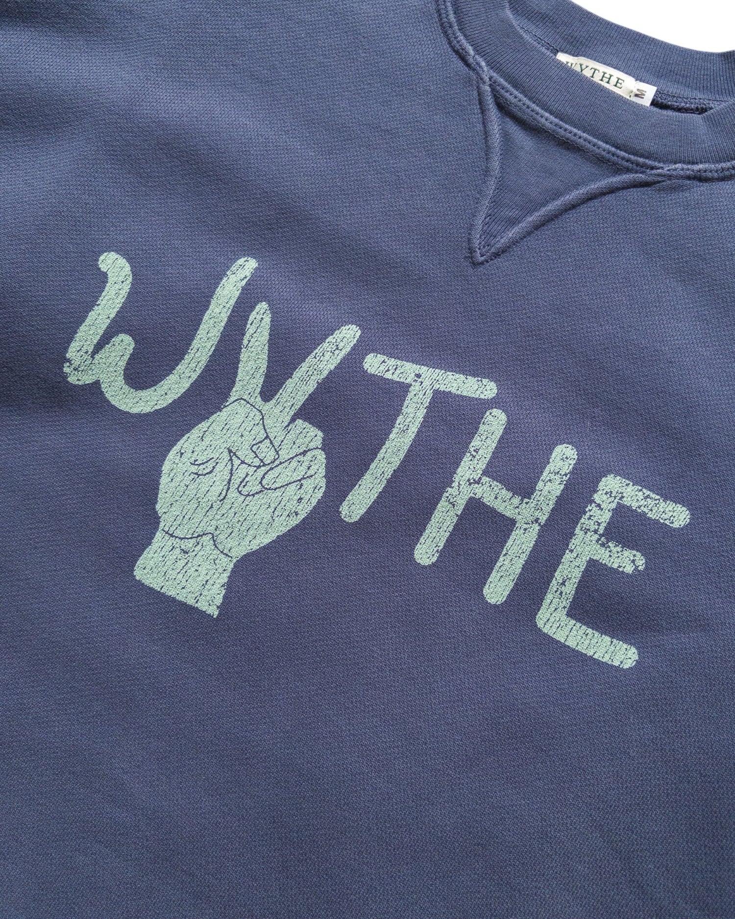 CREWNECK SWEATSHIRT PEACE PRINT