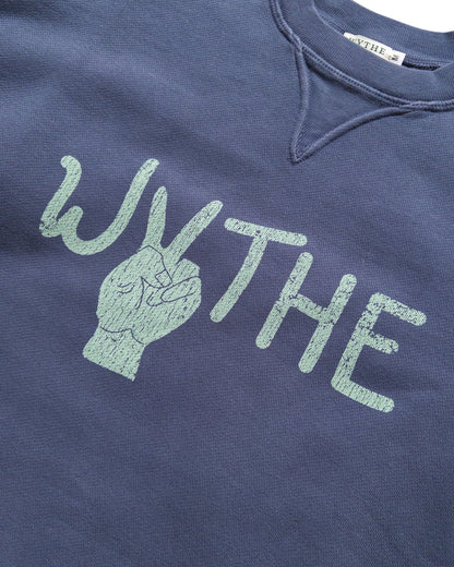 CREWNECK SWEATSHIRT PEACE PRINT