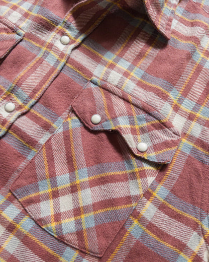 WASHED FLANNEL PEARLSNAP SHIRT