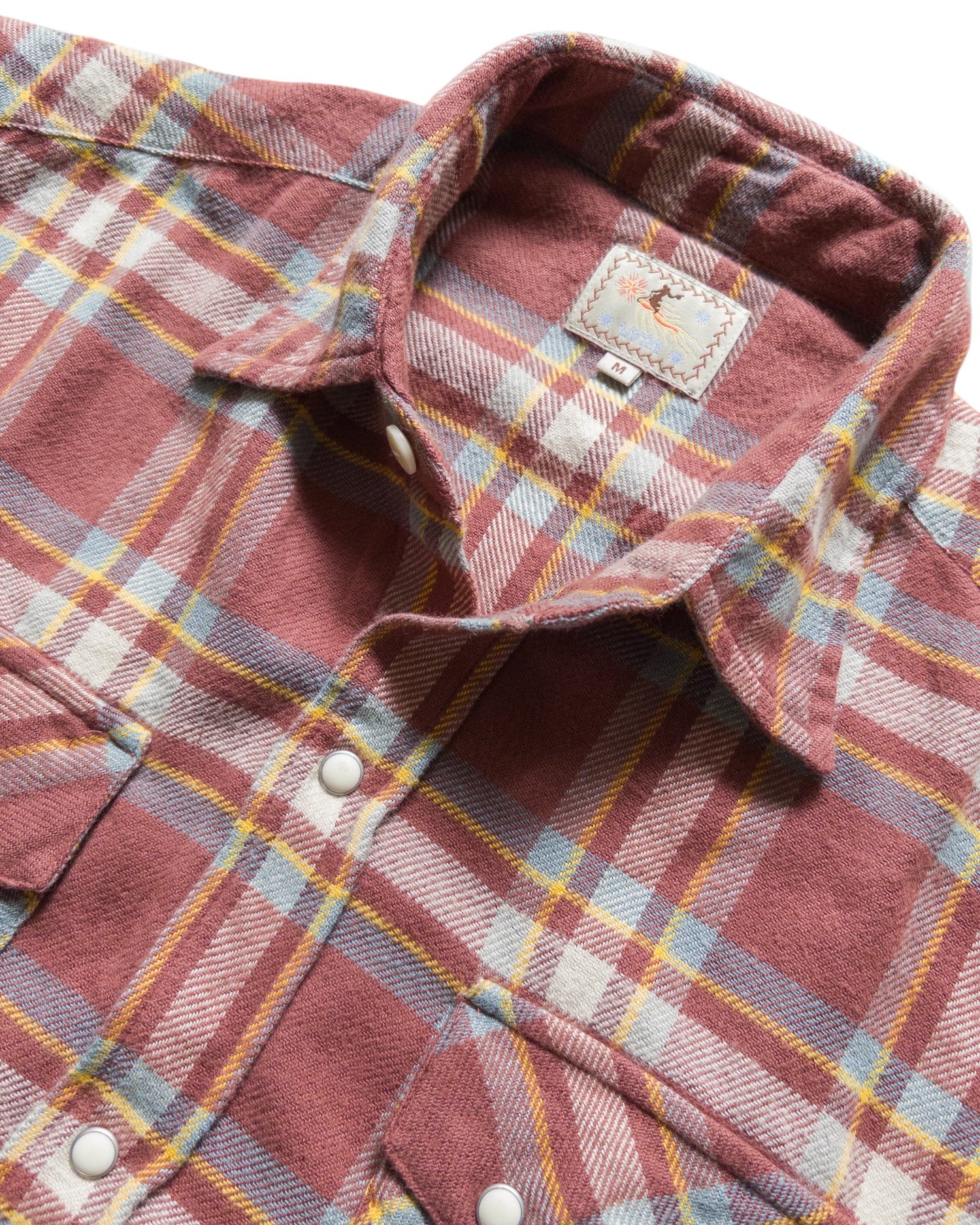 WASHED FLANNEL PEARLSNAP SHIRT