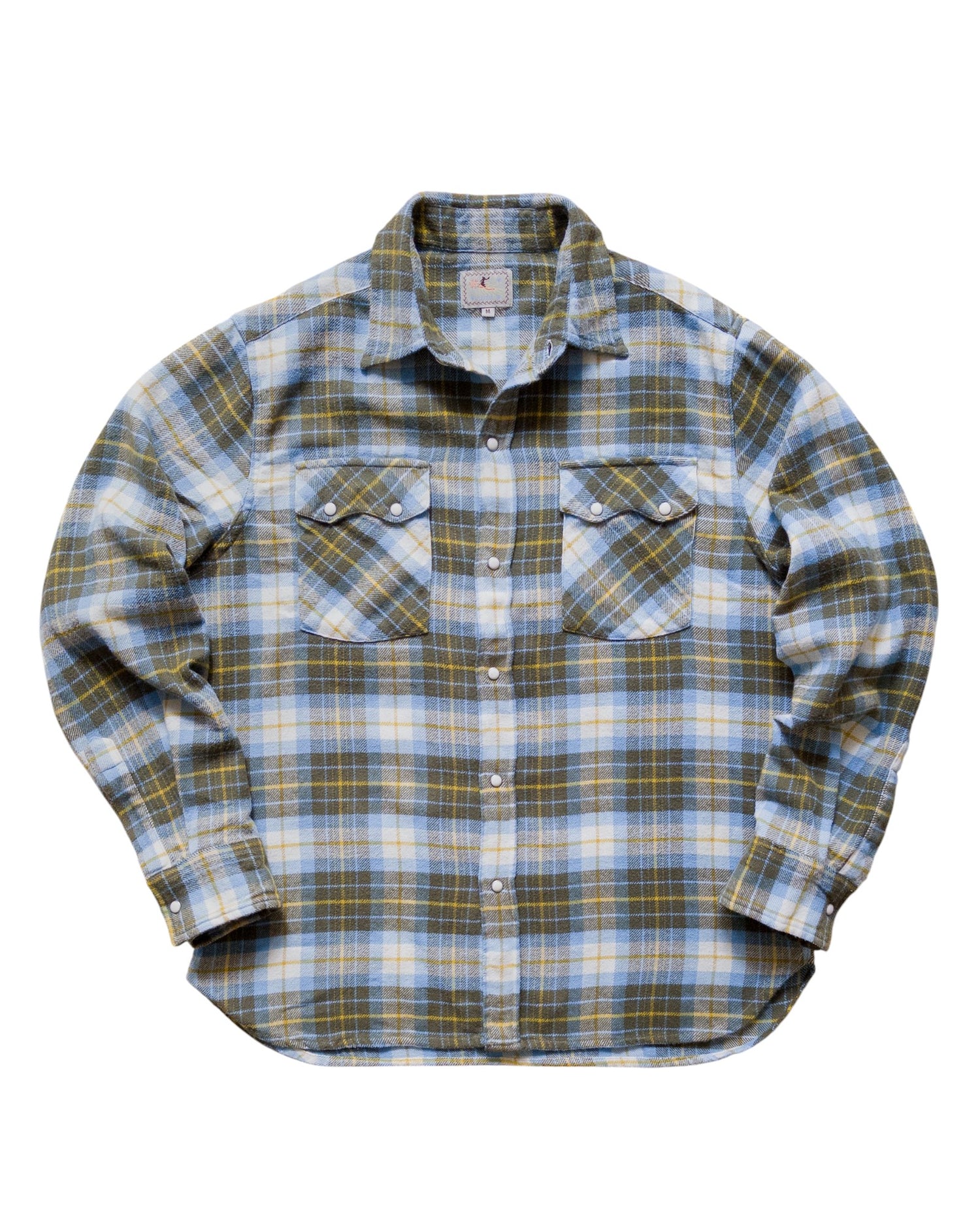 WASHED FLANNEL PEARLSNAP SHIRT