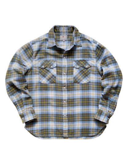WASHED FLANNEL PEARLSNAP SHIRT