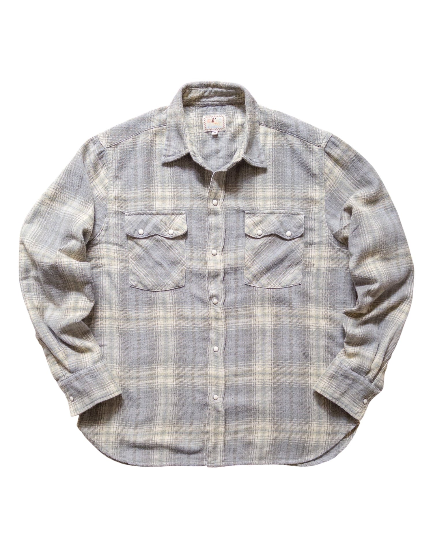 WASHED FLANNEL PEARLSNAP SHIRT