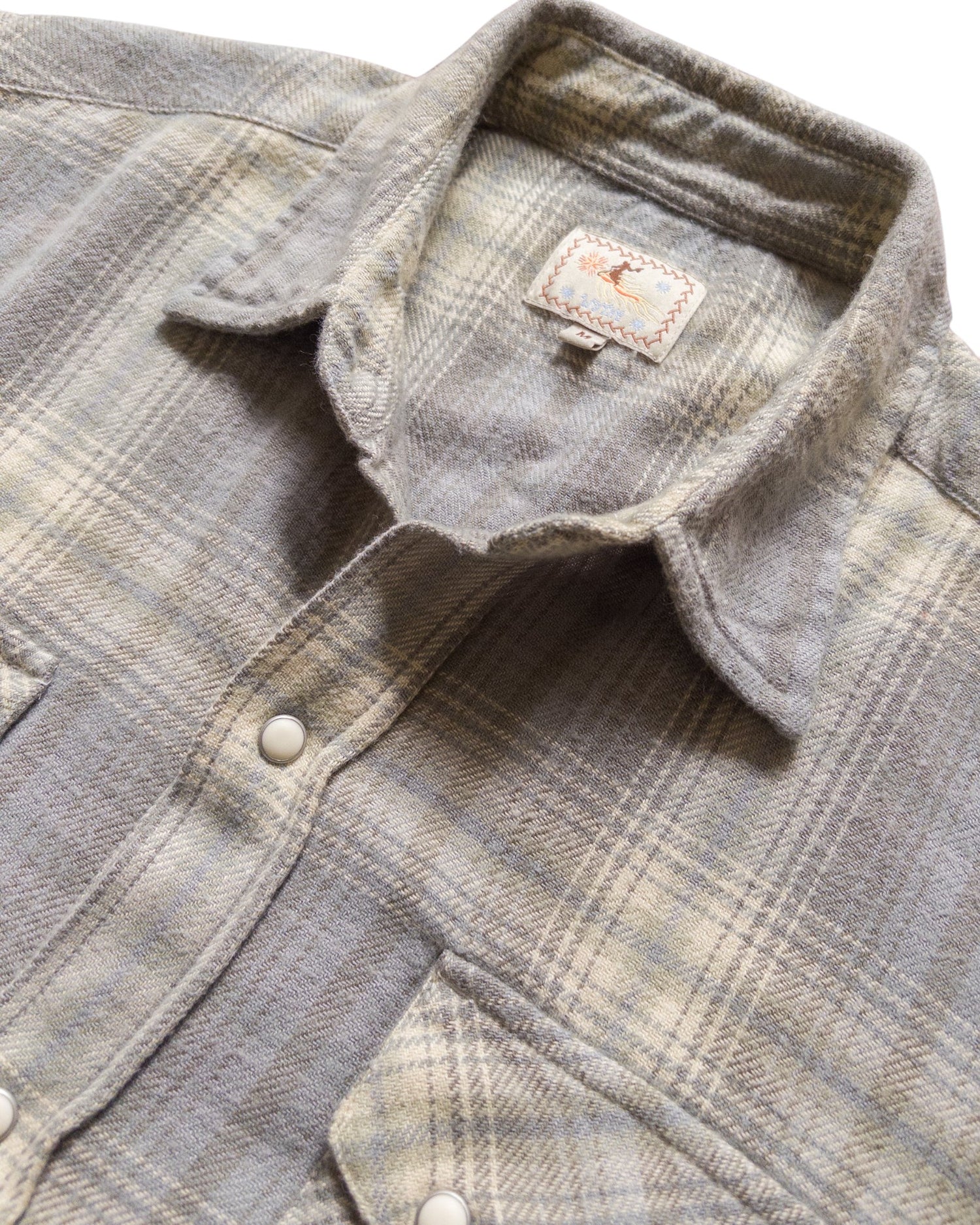 WASHED FLANNEL PEARLSNAP SHIRT