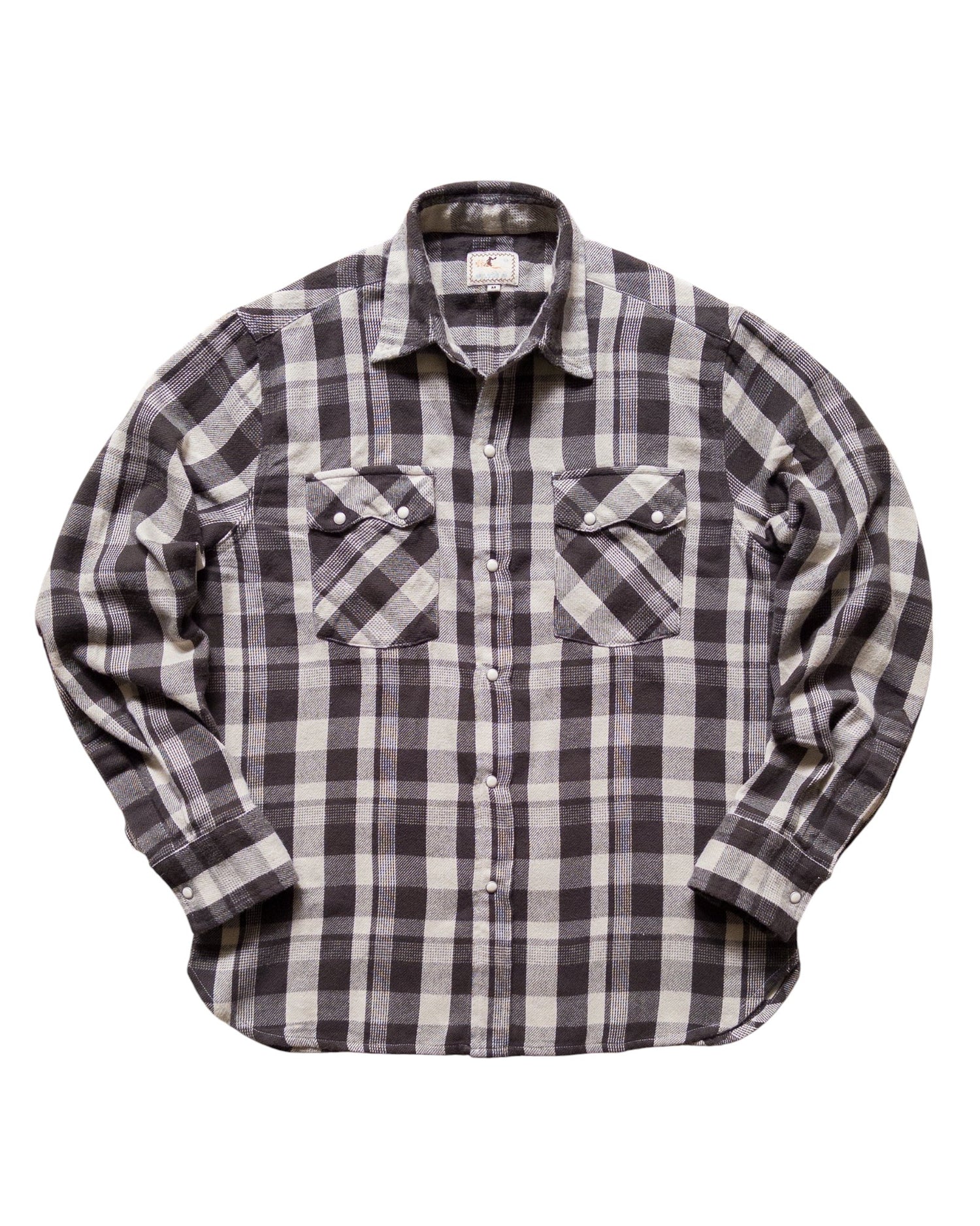 WASHED FLANNEL PEARLSNAP SHIRT