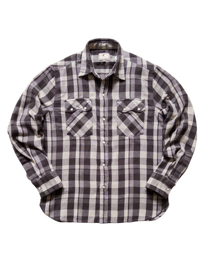 WASHED FLANNEL PEARLSNAP SHIRT