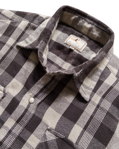 WASHED FLANNEL PEARLSNAP SHIRT