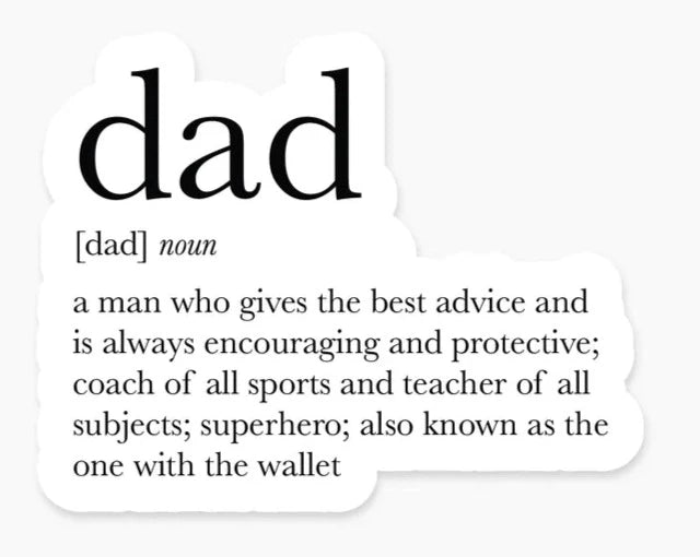 DAD DEFINITION STICKER