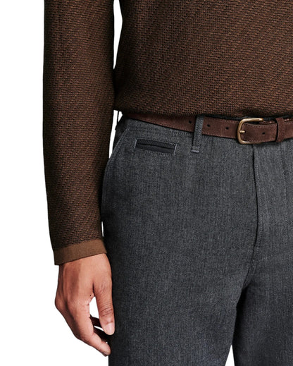 LS STEP JACQUARD SWEATER POLO