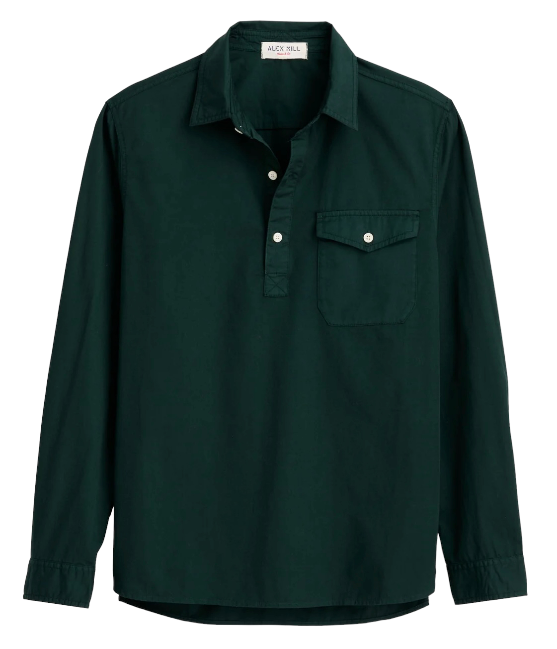 POPOVER SHIRT IN COTTON TWILL