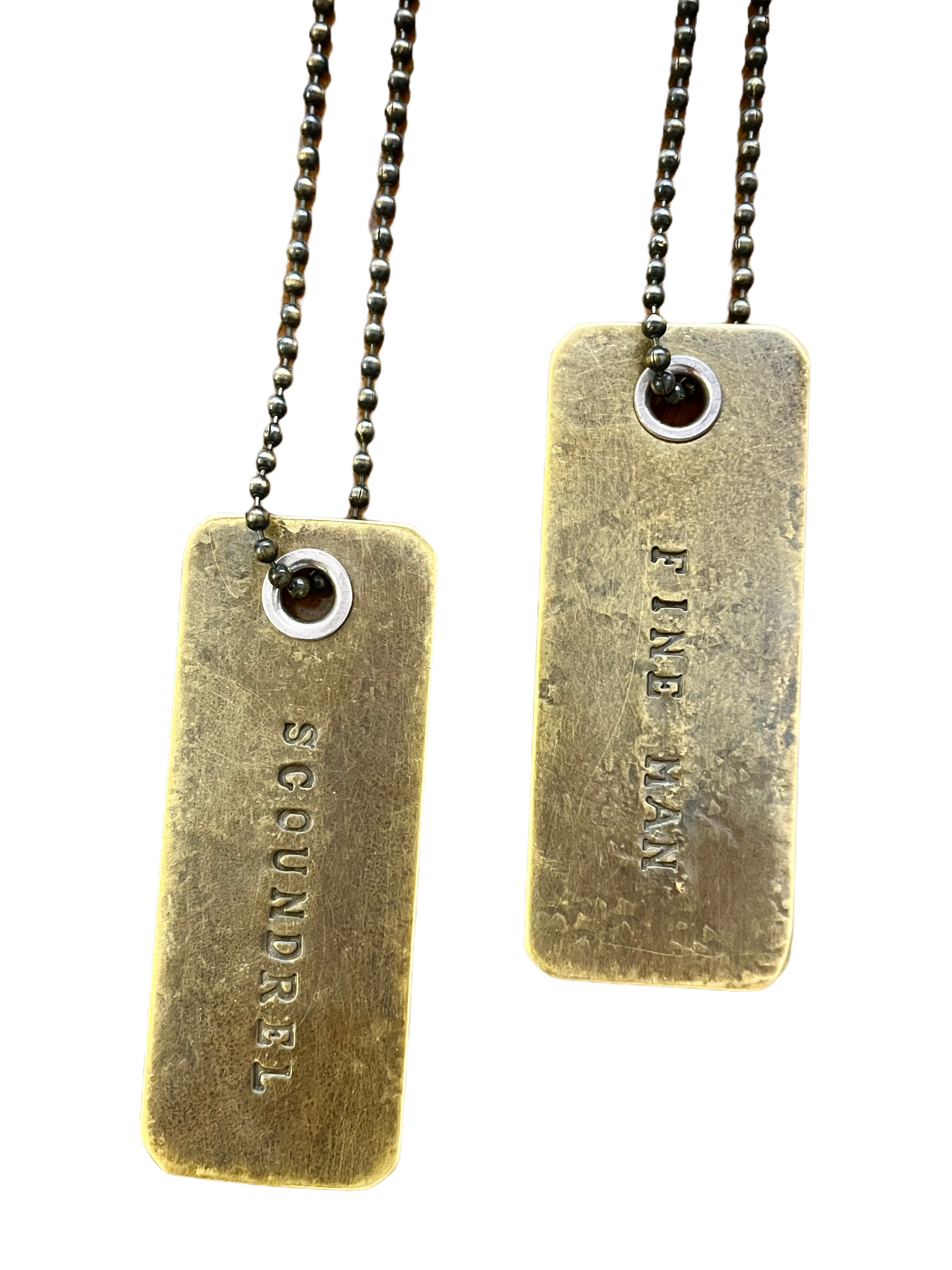 FINE MAN & SCOUNDREL FOB NECKLACE - L.E. & Chalk