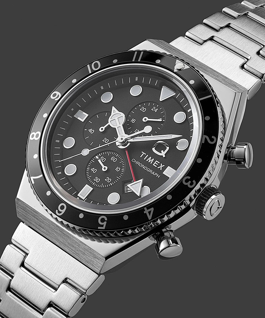 Q TIMEX GMT CHRONOGRAPH 40MM