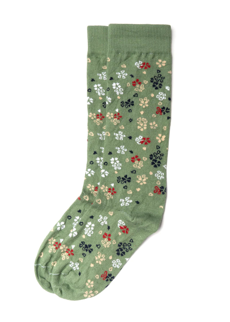 FLORAL SOCK - L.E. & Chalk